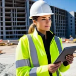 Home 10 건축산업기사와 공정한 시공 프로세스 - **Prompt 1: The Diligent Site Engineer**
"A highly detailed, realistic photograph of a focused f...