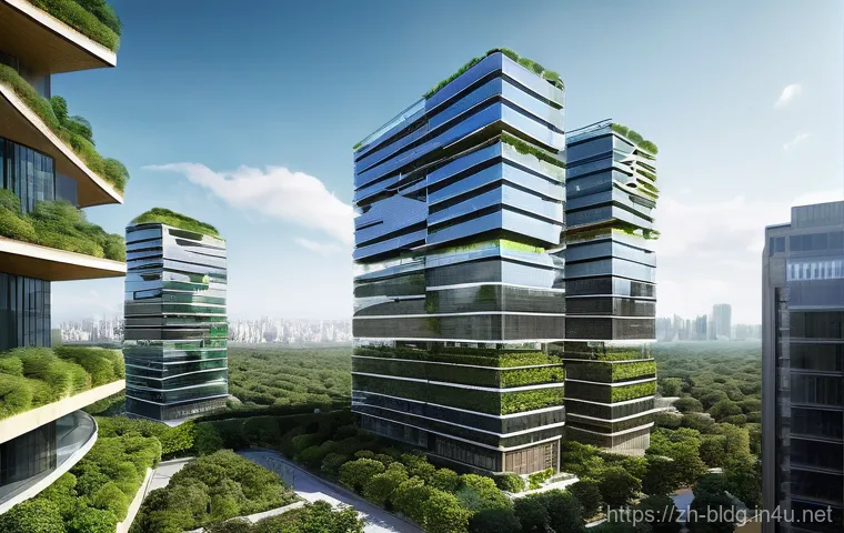 건축산업기사와 설계 시공 간의 협업 사례 - **Prompt: A futuristic, highly organized construction site bustling with smart technology at dusk. I...